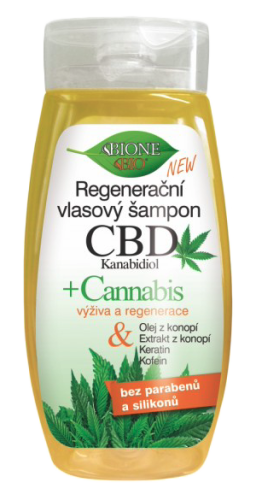 BIONE Cannabis szampon do włosów z CBD 260 ml – zdjęcie produktu ze sklepu Sativa