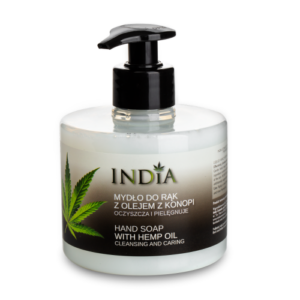 INDIA mydło do rąk w płynie z olejem konopnym 300 ml – opakowanie produktu