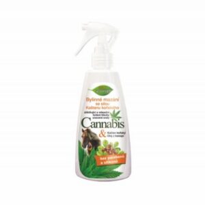 BIONE Cannabis spray konopny do ciała z kasztanowcem 260 ml – zdjęcie opakowania z katalogu Sativa