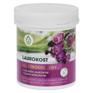 Laurokost żel żywokostowy z olejem konopnym 250 ml – zdjęcie opakowania z katalogu Sativa
